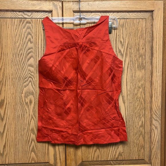 Loft Cotton Vibrant Orange Red Tank - Picture 4 of 4